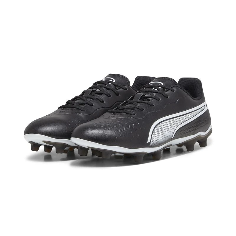 Puma King Match Play FG/AG Men's Football Boots Black / White 5 Puma King Match Play FG/AG Men's Football Boots Black / White - Image 3