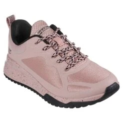 Skechers Women's Bobs Sport Squad 3 - Star Flight Runners Black / Blush Pink -Outdoor Clothing Store 117186 blsh large