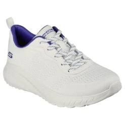 Skechers Women's Bobs Squad Chaos Cosmic Feel Runners White / Blue -Outdoor Clothing Store 117227 ofwt large 1