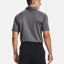Under Armour Men's Tech Polo Graphite / Black -Outdoor Clothing Store 1290140040 1
