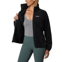Columbia Women's Benton Springs™ Full Zip Fleece Jacket Black -Outdoor Clothing Store 1372111 010 a2 presethigh res jpeg 300 dpi