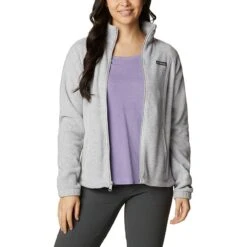 Columbia Women's Benton Springs™ Full Zip Fleece Jacket Cirrus Grey Heather -Outdoor Clothing Store 1372111 034 a5 presethigh res jpeg 300 dpi