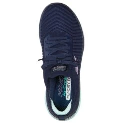 Skechers Women's Glide Step Sport Level Up Trainers Navy / Aqua -Outdoor Clothing Store 149553 nvaq b large