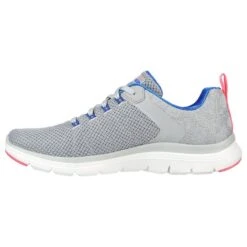 Skechers Women's Flex Appeal 4.0 - Elegant Ways Runners Grey / Multi Trim -Outdoor Clothing Store 149580 gmlt d large