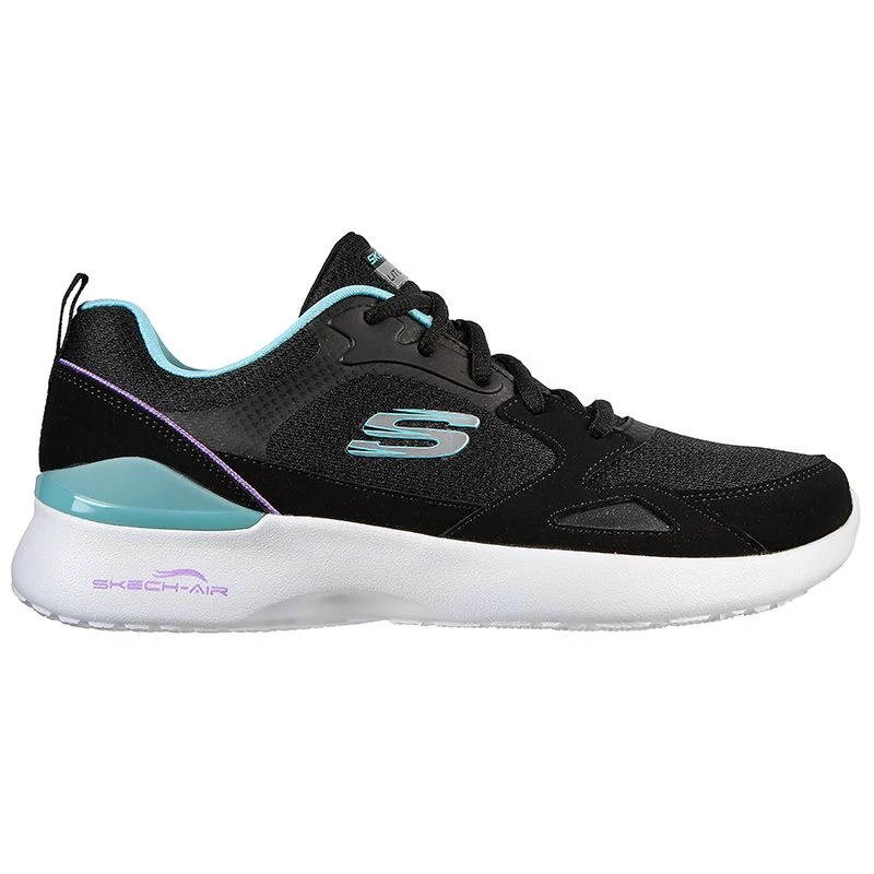 Skechers Women's Skech-Air Dynamic Carefree Way Trainers Black / Mint 3 Skechers Women's Skech-Air Dynamic Carefree Way Trainers Black / Mint