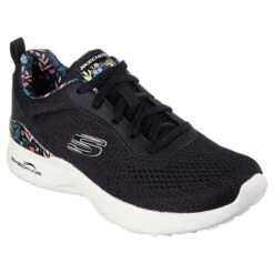 Skechers Women's Air Dynamight Laid Out Runners Black / Floral -Outdoor Clothing Store 149756 bkmt large