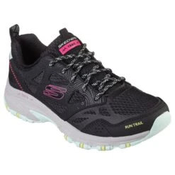Skechers Women's Hillcrest Pure Escapade Walking Shoes Black Leather / Mesh / Multi Trim -Outdoor Clothing Store 149821 bkmt large
