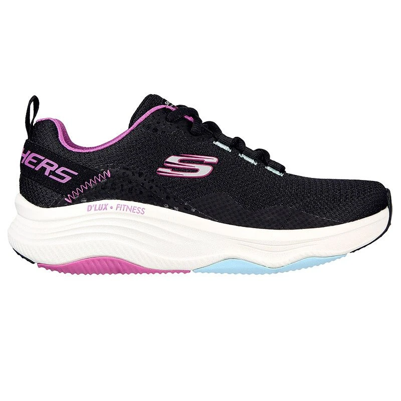 Skechers Women's D'Lux Fitness - Roam Free Runners Black / Multi Trim 3 Skechers Women's D'Lux Fitness - Roam Free Runners Black / Multi Trim