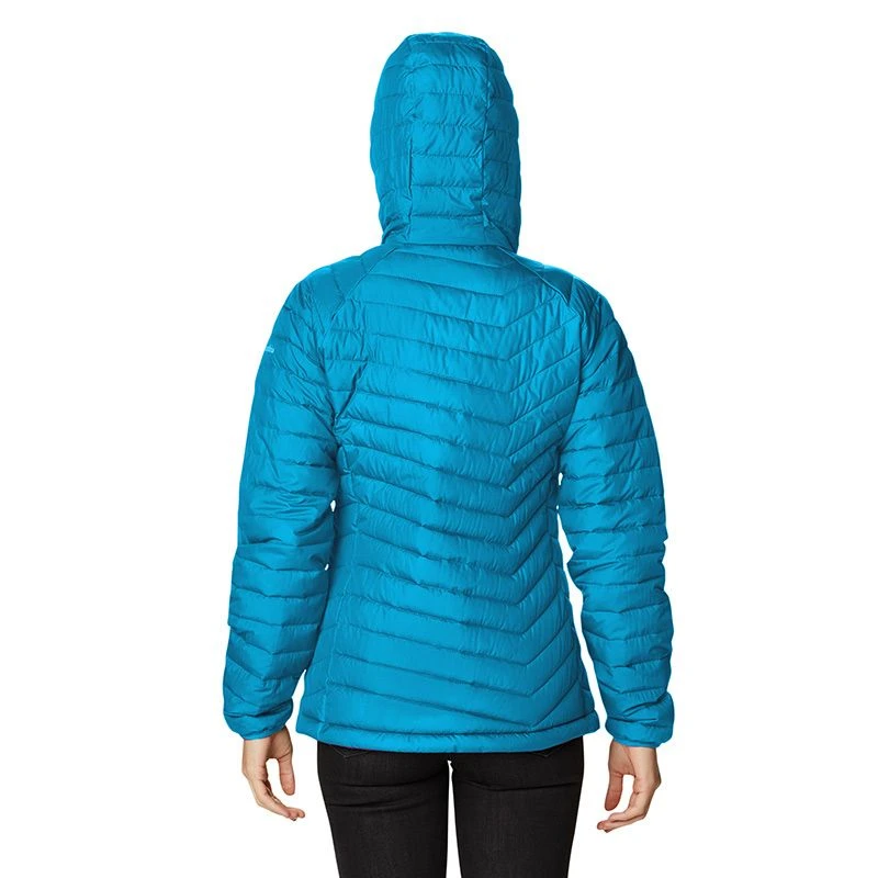 Columbia Women's Powder Lite™ Hooded Jacket Blue Chill 4 Columbia Women's Powder Lite™ Hooded Jacket Blue Chill - Image 2