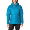 Columbia Women's Powder Lite™ Hooded Jacket Blue Chill 2 Columbia Women's Powder Lite™ Hooded Jacket Blue Chill -Outdoor Clothing Store 1699071 422 f presethigh res jpeg 300 dpi