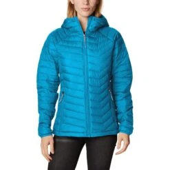 Columbia Women's Powder Lite™ Hooded Jacket Blue Chill
