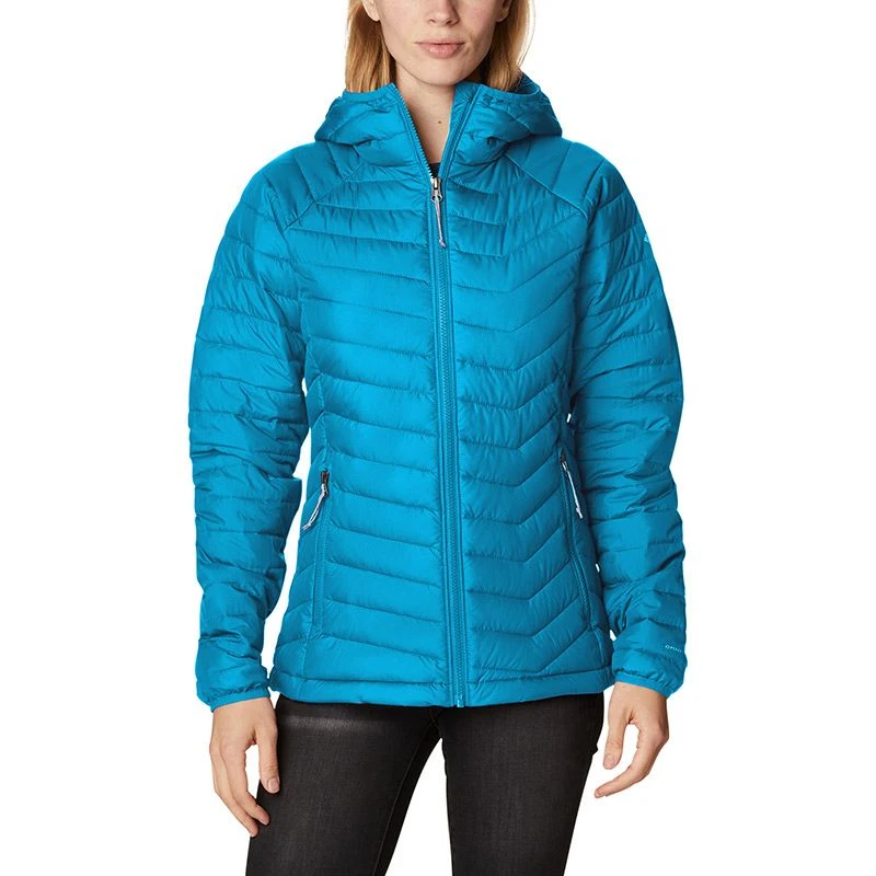 Columbia Women's Powder Lite™ Hooded Jacket Blue Chill 3 Columbia Women's Powder Lite™ Hooded Jacket Blue Chill