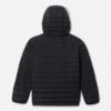 Columbia Kids' Powder Lite™ Hooded Jacket Black -Outdoor Clothing Store 1802931 013 b