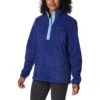 Columbia Women's Benton Springs™ 1/2 Snap Pullover Dark Sapphire / Vista Blue -Outdoor Clothing Store 1860991 432 a3 presethigh res jpeg 300 dpi