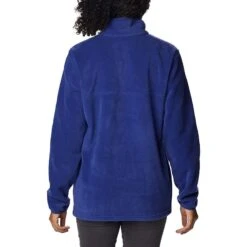 Columbia Women's Benton Springs™ 1/2 Snap Pullover Dark Sapphire / Vista Blue -Outdoor Clothing Store 1860991 432 b presethigh res jpeg 300 dpi