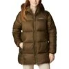 Columbia Women's Puffect™ Mid Hooded Jacket Olive Green -Outdoor Clothing Store 1864791 319 f presethigh res jpeg 300 dpi