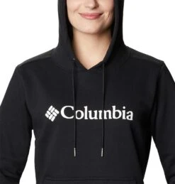 Columbia Women's Logo Hoodie Black -Outdoor Clothing Store 1895751 012 a2