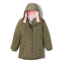 Columbia Kids' Heavenly Long Jacket Stone Green