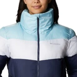 Columbia Women's Puffect™ Colorblock Jacket Nocturnal / White -Outdoor Clothing Store 1955101 466 a2