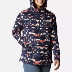 Columbia Women's Sweater Weather™ Hooded Pullover Nocturnal Rocky Mt Print -Outdoor Clothing Store 1958923 467 a5