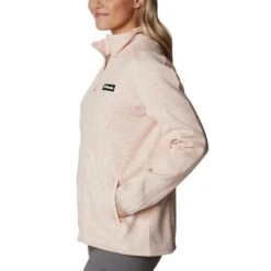 Columbia Women's Sweater Weather™ Fleece Jacket Peach Blossom Heather -Outdoor Clothing Store 1958933 890 a1