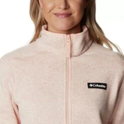 Columbia Women's Sweater Weather™ Fleece Jacket Peach Blossom Heather -Outdoor Clothing Store 1958933 890 a2
