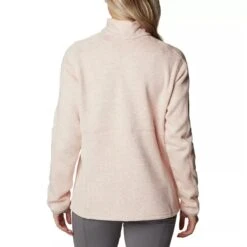 Columbia Women's Sweater Weather™ Fleece Jacket Peach Blossom Heather -Outdoor Clothing Store 1958933 890 b