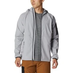 Columbia Men's Tall Heights™ Hooded Softshell Jacket Columbia Grey -Outdoor Clothing Store 1975591 039 a5
