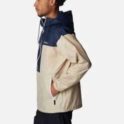 Columbia Men's Flash Challenger™ Windbreaker Ancient Fossil / Collegiate Navy -Outdoor Clothing Store 1988723 271 a1 om