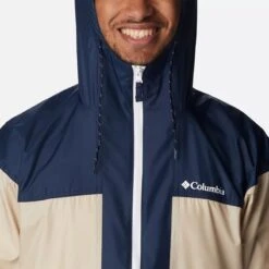 Columbia Men's Flash Challenger™ Windbreaker Ancient Fossil / Collegiate Navy -Outdoor Clothing Store 1988723 271 a2 om