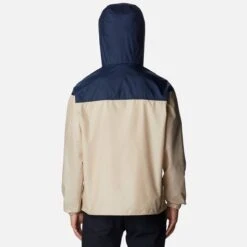 Columbia Men's Flash Challenger™ Windbreaker Ancient Fossil / Collegiate Navy -Outdoor Clothing Store 1988723 271 b om