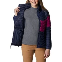 Columbia Women's Powder Pass™ Down Jacket Nocturnal / Wild Fuchsia -Outdoor Clothing Store 1989432 466 a3 1
