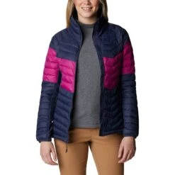 Columbia Women's Powder Pass™ Down Jacket Nocturnal / Wild Fuchsia -Outdoor Clothing Store 1989432 466 a5 1
