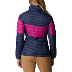 Columbia Women's Powder Pass™ Down Jacket Nocturnal / Wild Fuchsia -Outdoor Clothing Store 1989432 466 b 1