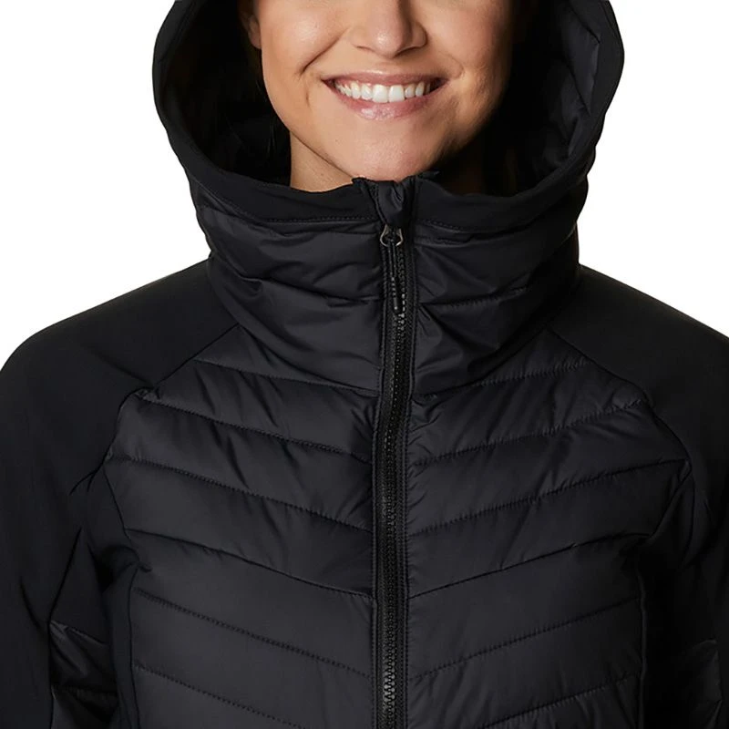 Columbia Women's Powder Lite™ Hybrid Hooded Jacket Black 6 Columbia Women's Powder Lite™ Hybrid Hooded Jacket Black - Image 4