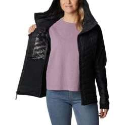 Columbia Women's Powder Lite™ Hybrid Hooded Jacket Black 13 Columbia Women's Powder Lite™ Hybrid Hooded Jacket Black -Outdoor Clothing Store 2007761 010 a3 presethigh res jpeg 300 dpi