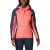 Columbia Women's Powder Lite™ Hybrid Hooded Jacket Blush Pink / Nocturnal -Outdoor Clothing Store 2007761 614 f presethigh res jpeg 300 dpi
