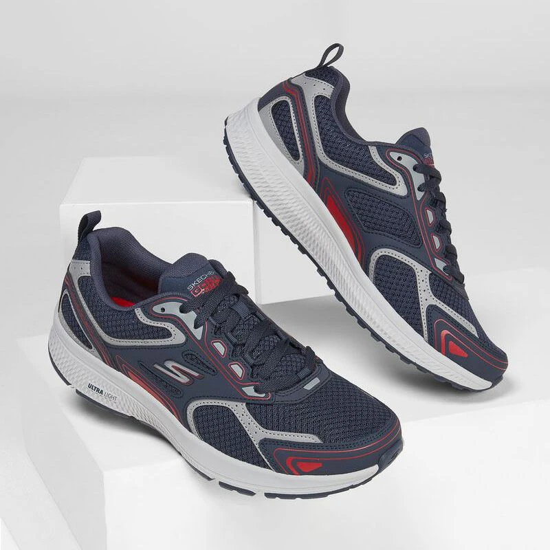 Skechers Men's Go Run Consistent Running Shoes Navy / Red 6 Skechers Men's Go Run Consistent Running Shoes Navy / Red - Image 4