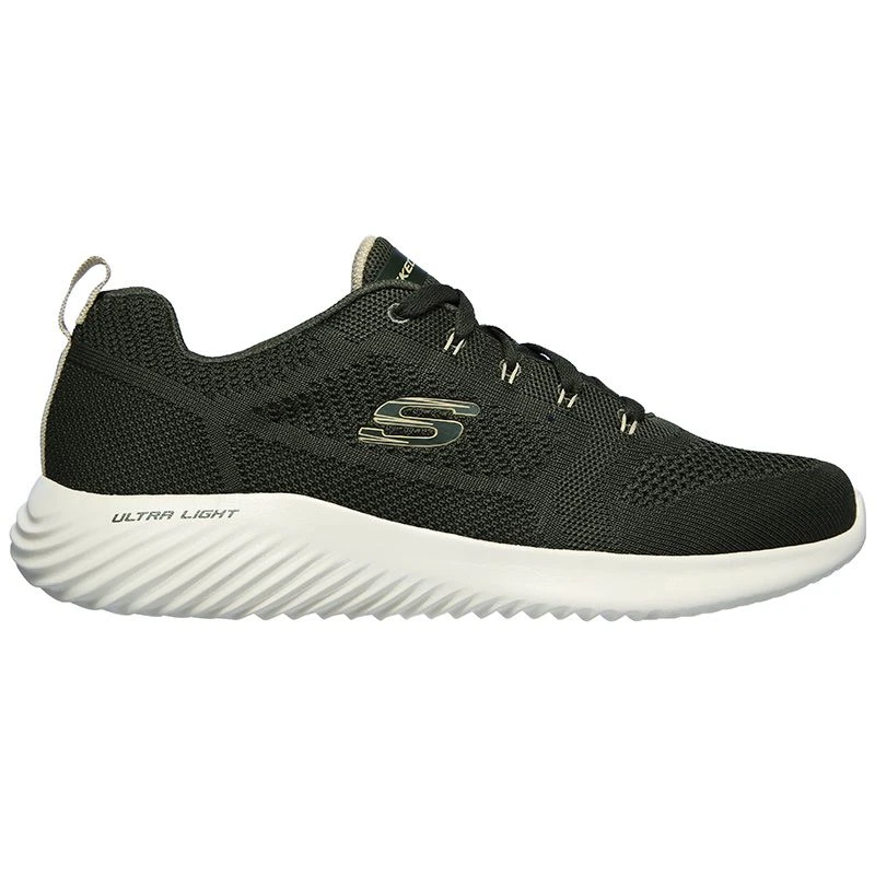 Skechers Men's Bounder Rinset Trainers Olive 3 Skechers Men's Bounder Rinset Trainers Olive