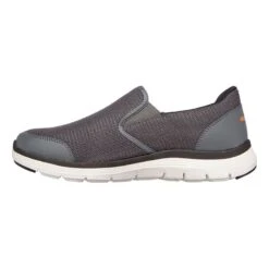 Skechers Men's Flex Advantage 4.0 Slip On Runners Charcoal / Orange -Outdoor Clothing Store 232230 ccor d large