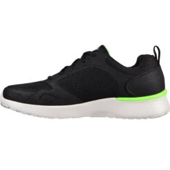 Skechers Men's Skech-Air Dynamight - Venturik Trainers Black / Lime -Outdoor Clothing Store 232292 bklm d large