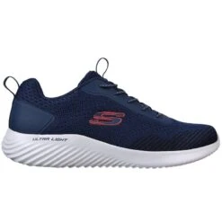 Skechers Men's Bounder Stretch Knit Runners Navy -Outdoor Clothing Store 232377nvy 3