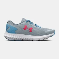 Under Armour Charged Rogue 3 Youth Running Shoes Halogen Blue / Tonic / Pink Shock