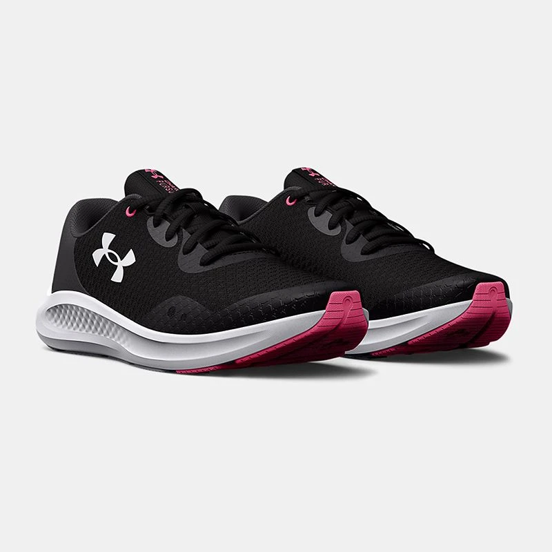 Under Armour Charged Pursuit 3 Youth Running Shoes Black / Jet Gray / White 5 Under Armour Charged Pursuit 3 Youth Running Shoes Black / Jet Gray / White - Image 3