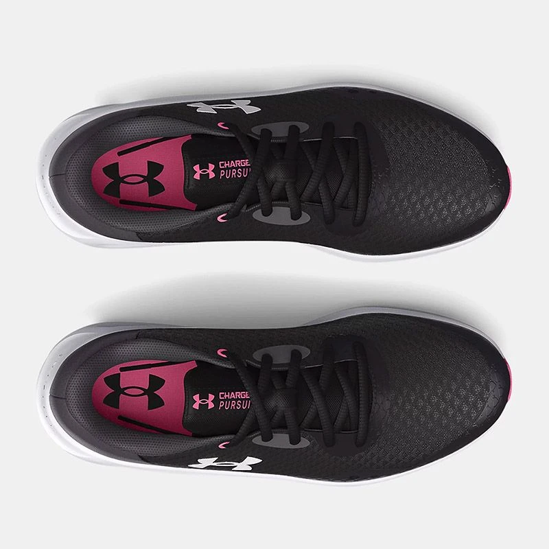 Under Armour Charged Pursuit 3 Youth Running Shoes Black / Jet Gray / White 6 Under Armour Charged Pursuit 3 Youth Running Shoes Black / Jet Gray / White - Image 4