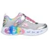 Skechers Kids' Infinite Heart Lights - Love Junior Runners Silver / Multi -Outdoor Clothing Store 303751l smlt e large