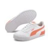 Puma Women's Carina Leather Trainers White / Fusion Coral -Outdoor Clothing Store 370325 30