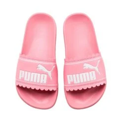 Puma Kids' Leadcat Petal Junior Sliders Pink / White