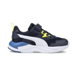 Puma Kids' X-Ray Lite PS Trainers Peacoat / White / Sulphur Spring / Star Sapphire -Outdoor Clothing Store 374395 10 sv03