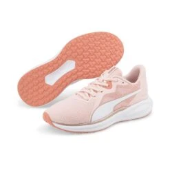Puma Women's Twitch Runner Trainers Chalk Pink / White -Outdoor Clothing Store 376289 12